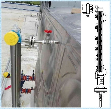 遠(yuǎn)傳磁翻板液位計(jì)安裝圖說明